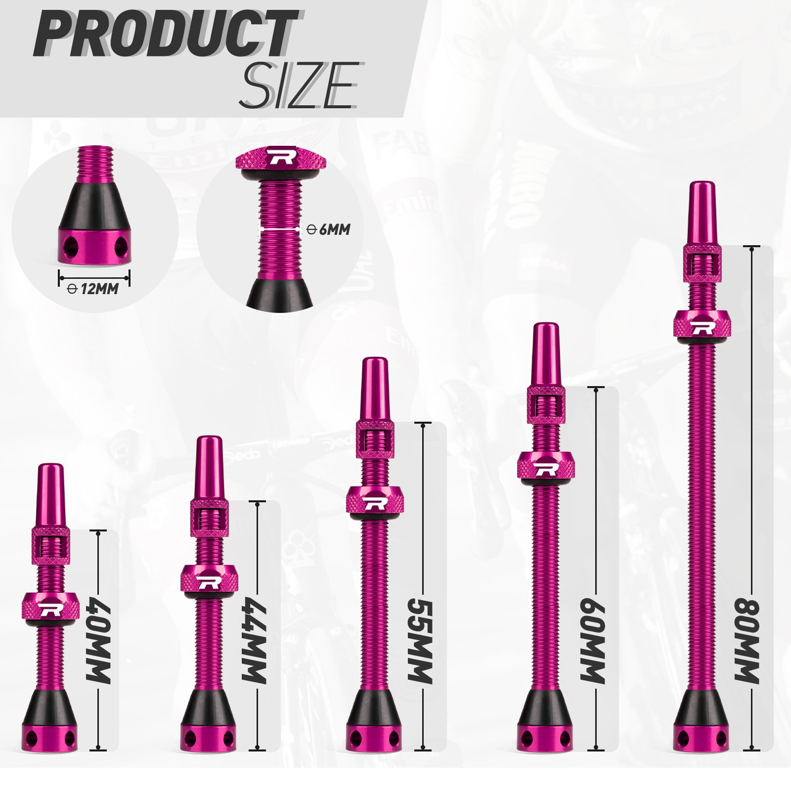 Roadup Tubeless Valve Stem Pink - 图片 4