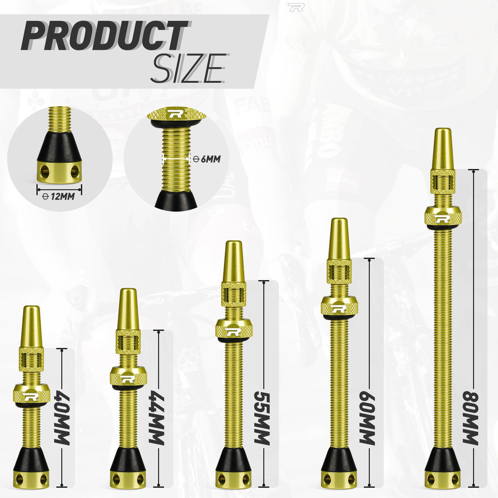 Roadup Tubeless Valve Stem Lemon - 图片 4
