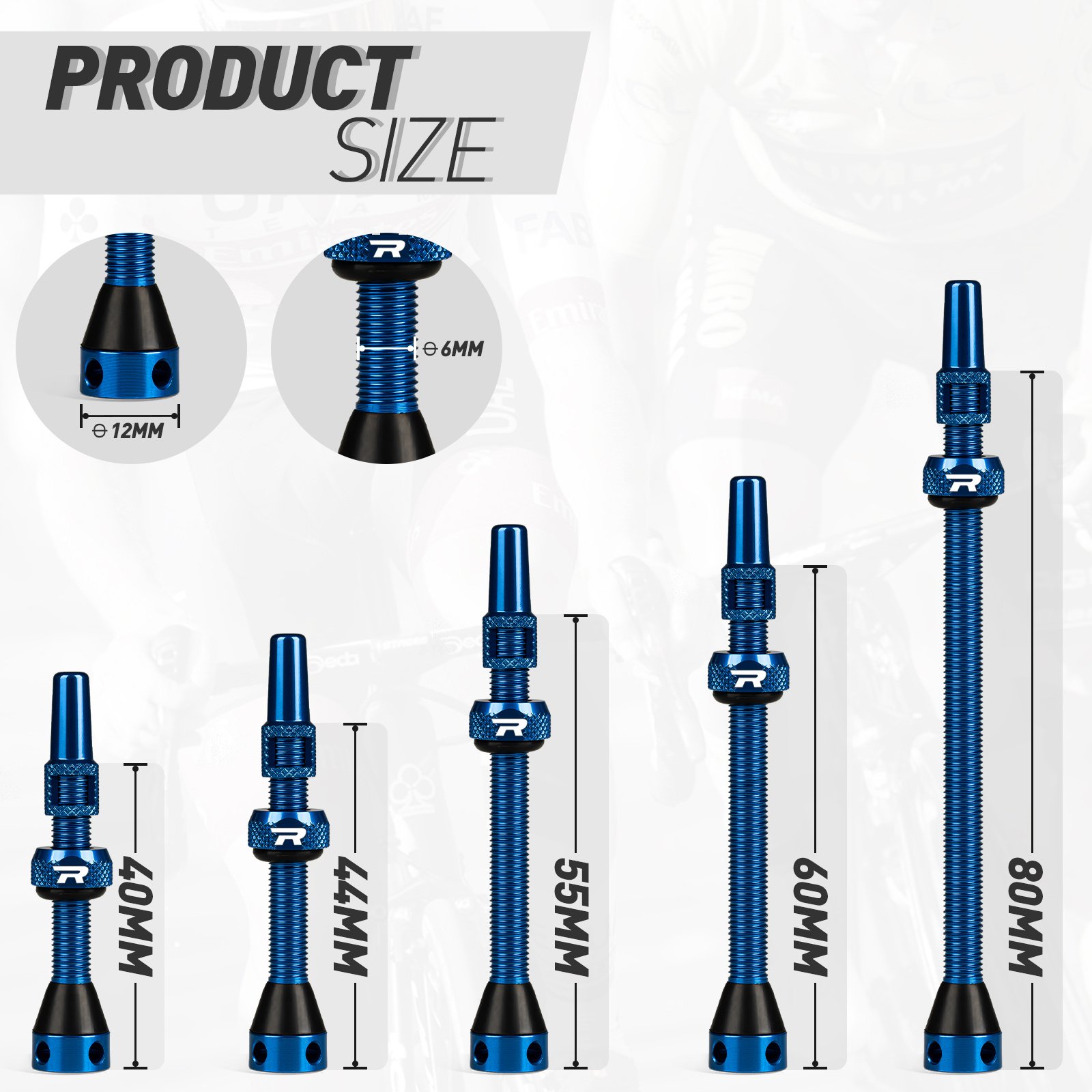 Roadup Tubeless Valve Stem Blue - 图片 4