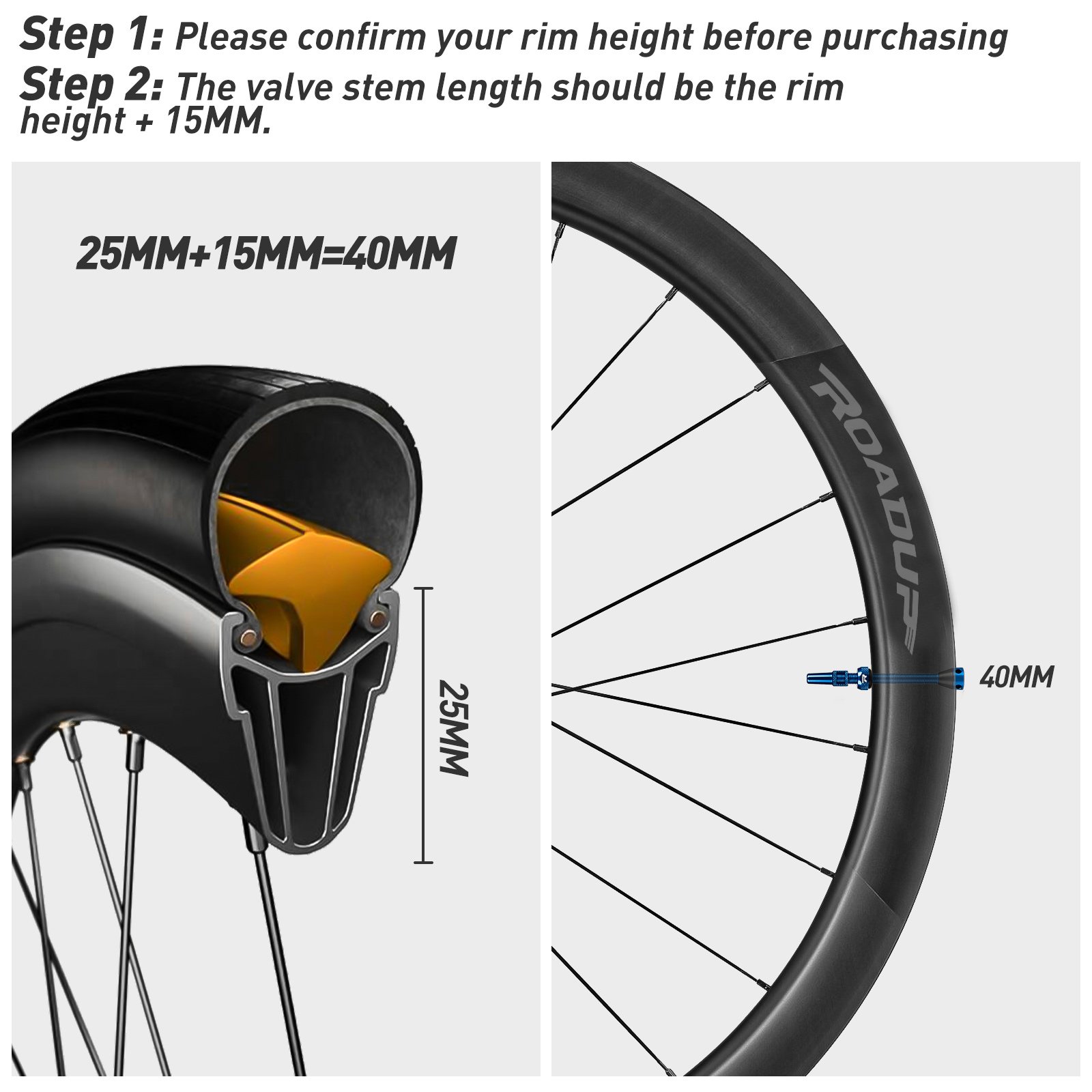 Roadup Tubeless Valve Stem Blue - 图片 6